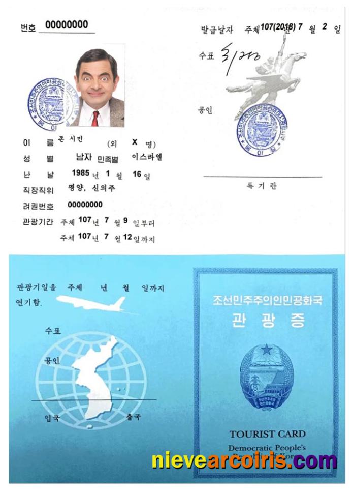 KOREA tourist card